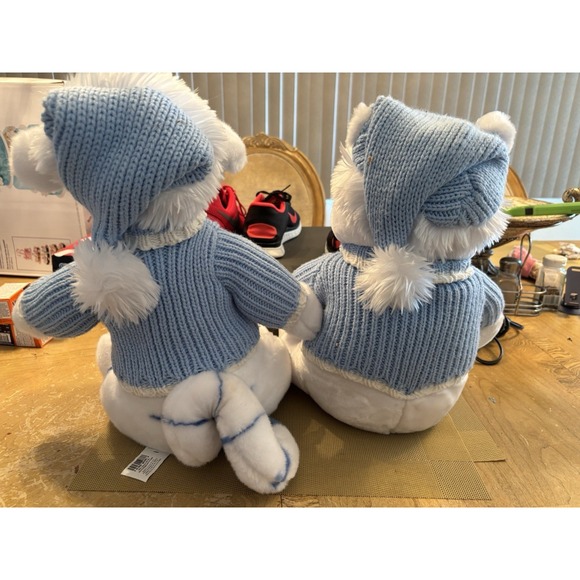 Disney Store Winnie the Pooh Winter & Tigger 15" Plush Snowflake Sweater - Picture 7 of 8